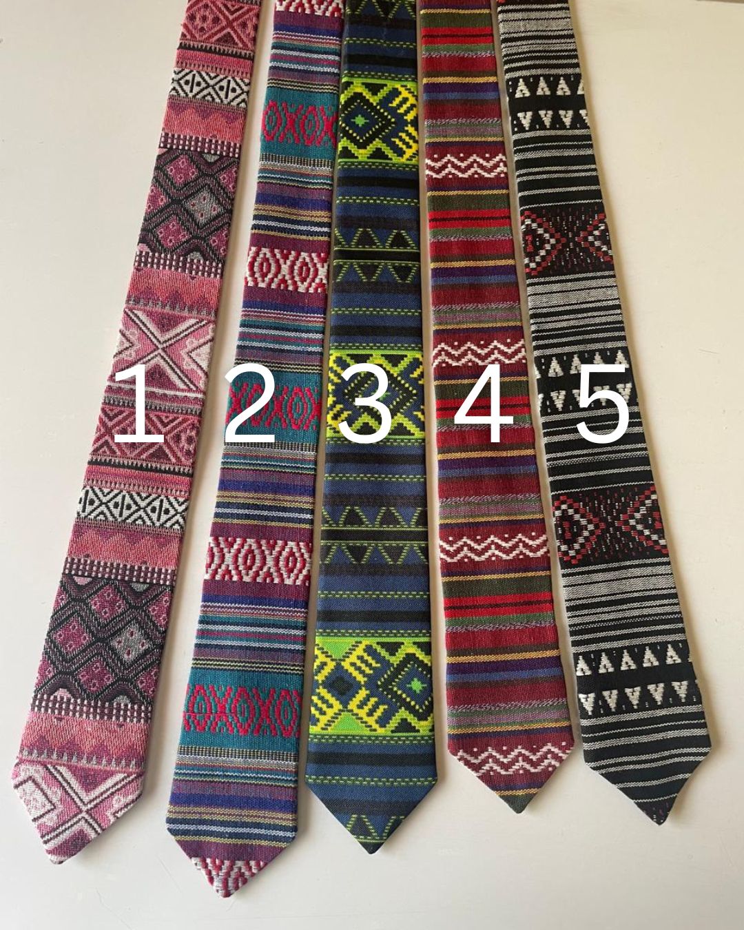 Embroidered Guatemalan Tie — Style Group 2