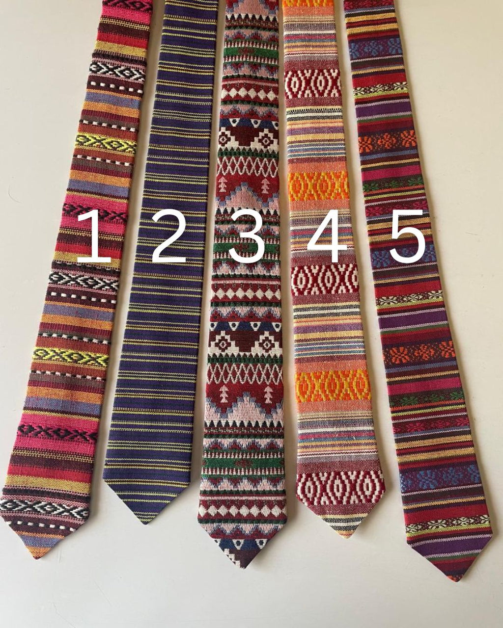 Embroidered Guatemalan Tie — Style Group 3