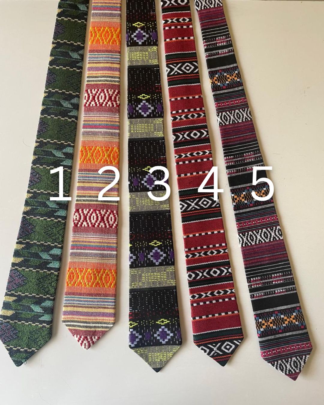 Embroidered Guatemalan Tie — Style Group 5