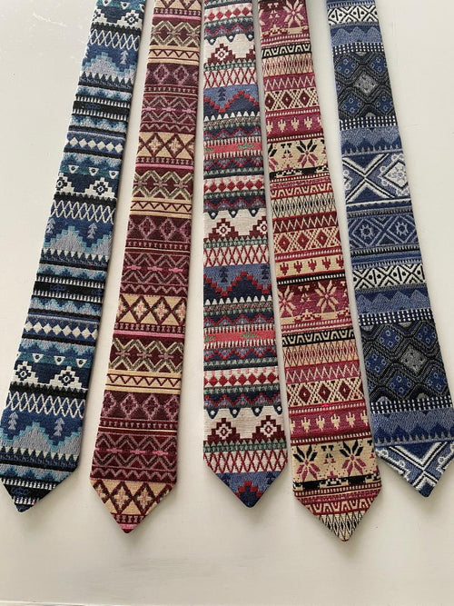 Handwoven Guatemalan Tie - Muted Colors