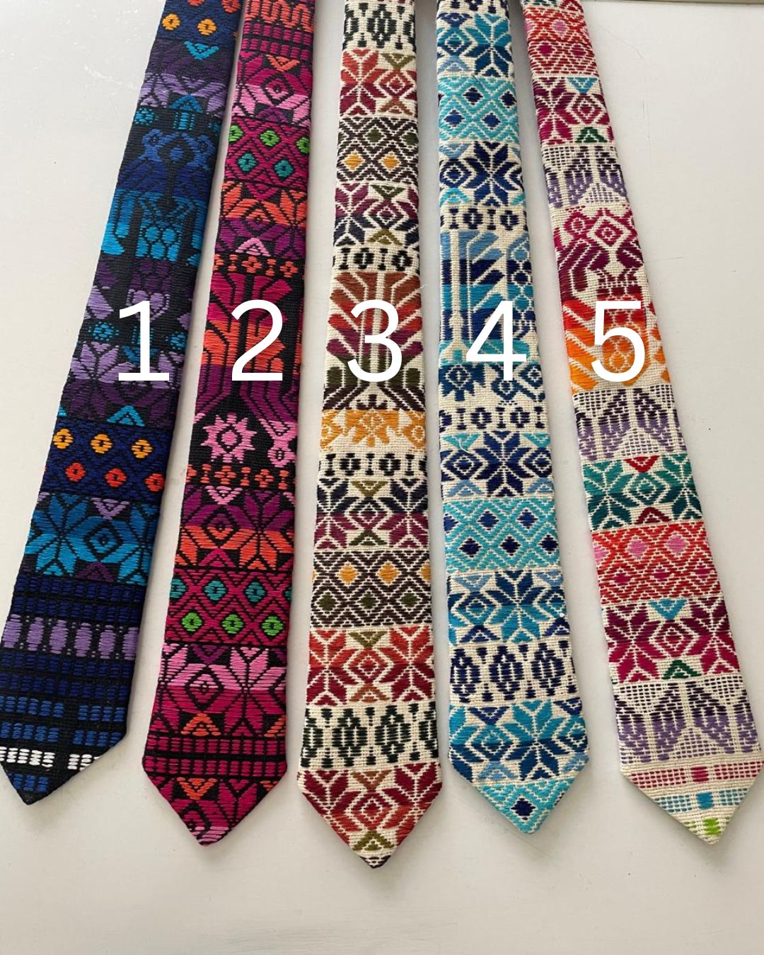 Handwoven Guatemalan Tie — Fire and Ice Styles